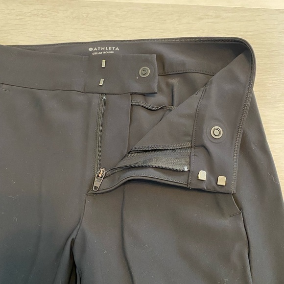 Athleta Stellar Trouser, Black, Hemmed Length, size 2 - Picture 3 of 10